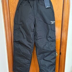 NWT Kids Reebok insulated elastic waist snow pants Large